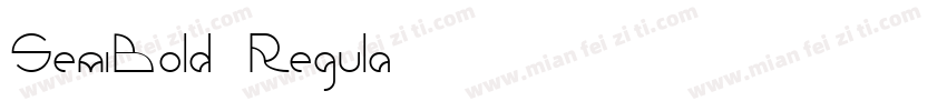 SemiBold Regula字体转换